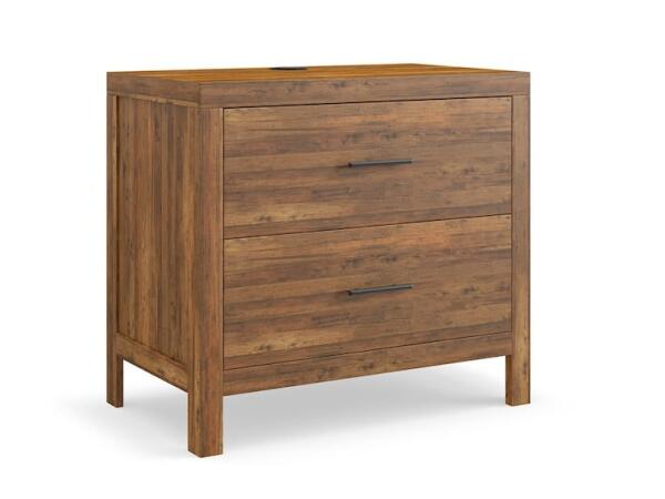 Benchmade Midtown Maple Nightstand W/Charger Nightstands Bassett Furniture