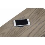 Benchmade Abingdon Oak Bedside Table w/Charger Nightstands Bassett Furniture 15