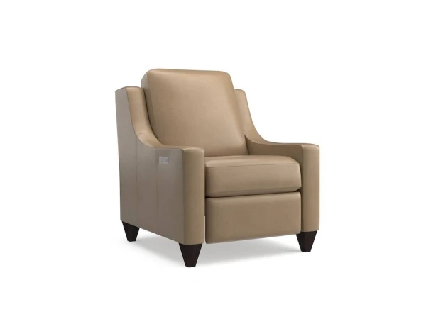 Benchmade Motion Leather Slope Arm Recliner Recliners Bassett Furniture