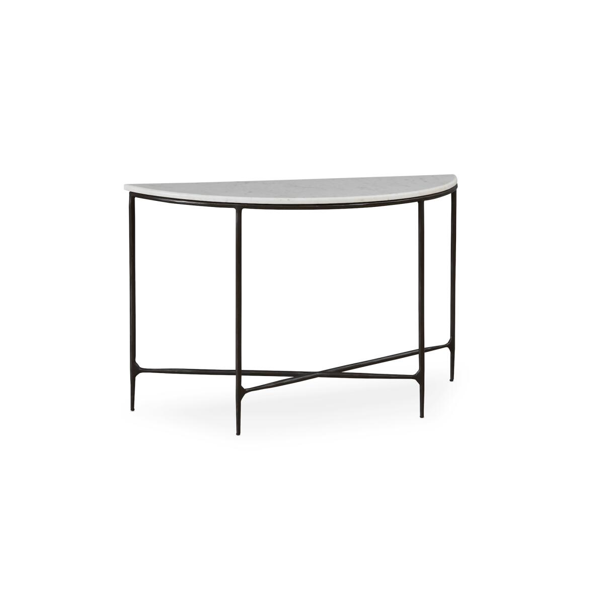 Keswick Demilune Console Table Black Iron Console Tables Bassett Furniture 2 Keswick Demilune Console Table Black Iron Console Tables Bassett Furniture 2