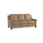 Benchmade Motion Reclining Leather Panel Arm Sofa