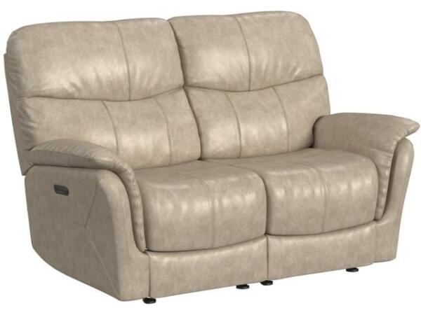 Club Level Cary Flax Power Loveseat Loveseats Bassett Furniture