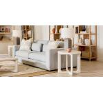 Reston Round End Table Vintage White Oak - Image 2