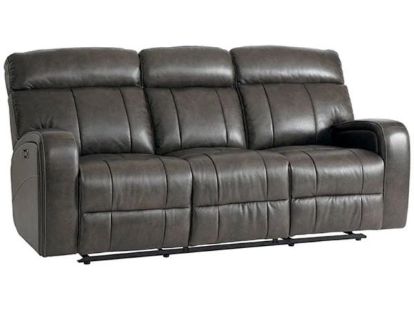 Beaumont Club Level Double Reclining Sofa with Power Headrests Sofas Bassett Furniture