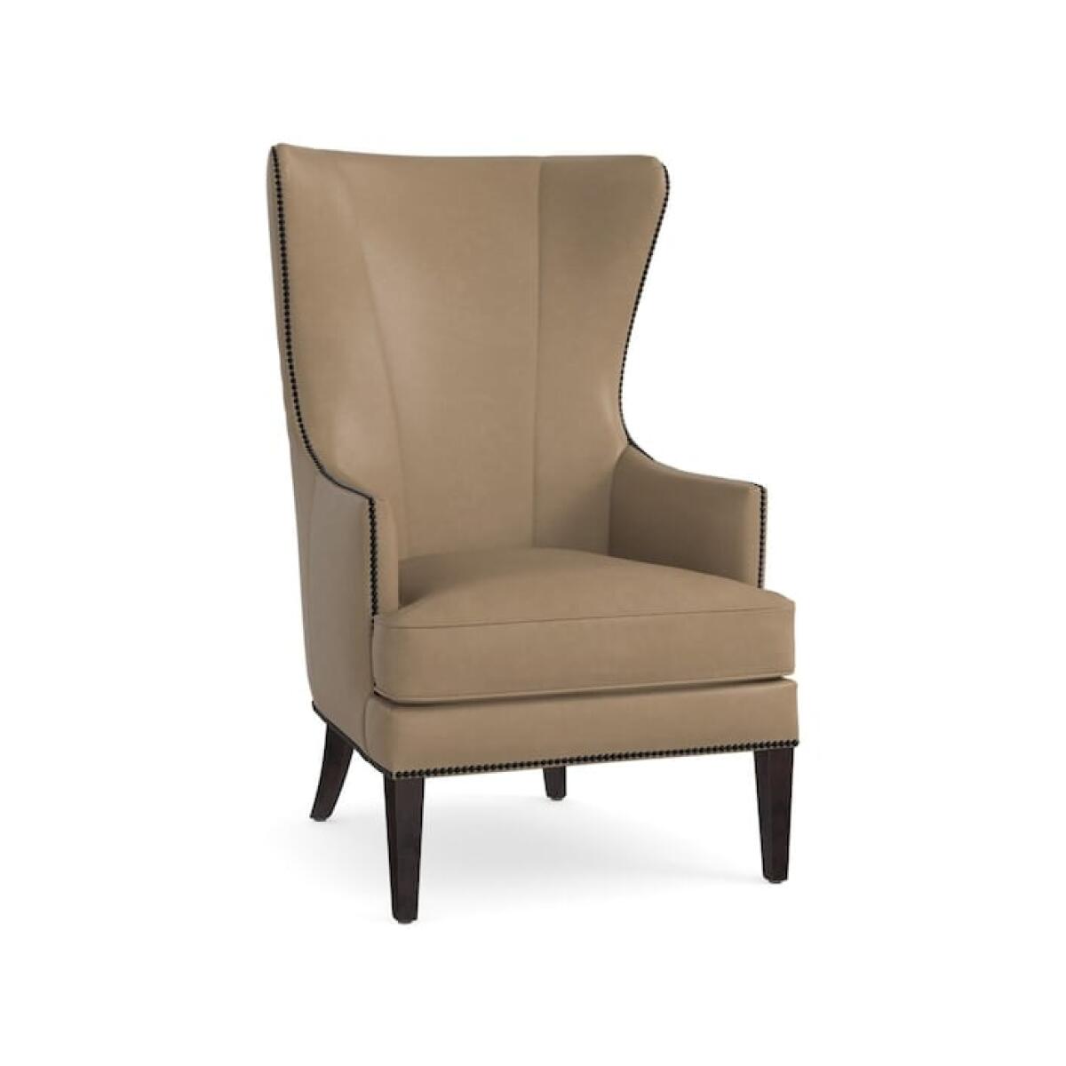 Whitney Leather Wingback Accent Chair Whitney Leather Wingback Accent Chair - Image 1