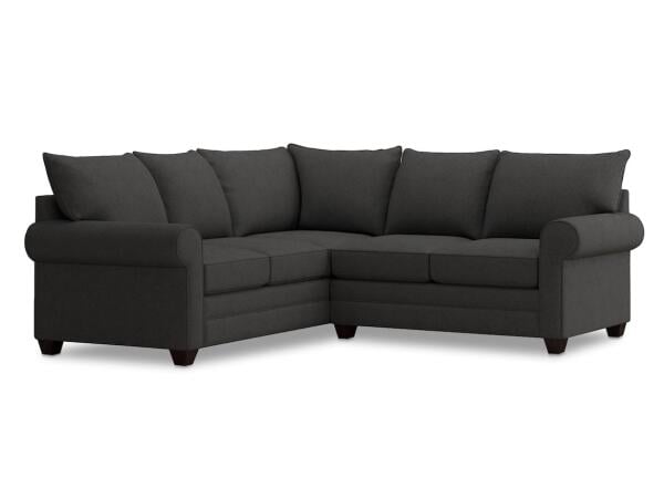 Alexander Roll Arm L-Shaped Sectional Sectionals Bassett Furniture