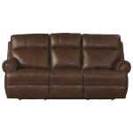 Claremont Power Leather Zero Gravity Reclining Console Loveseats Bassett Furniture 8