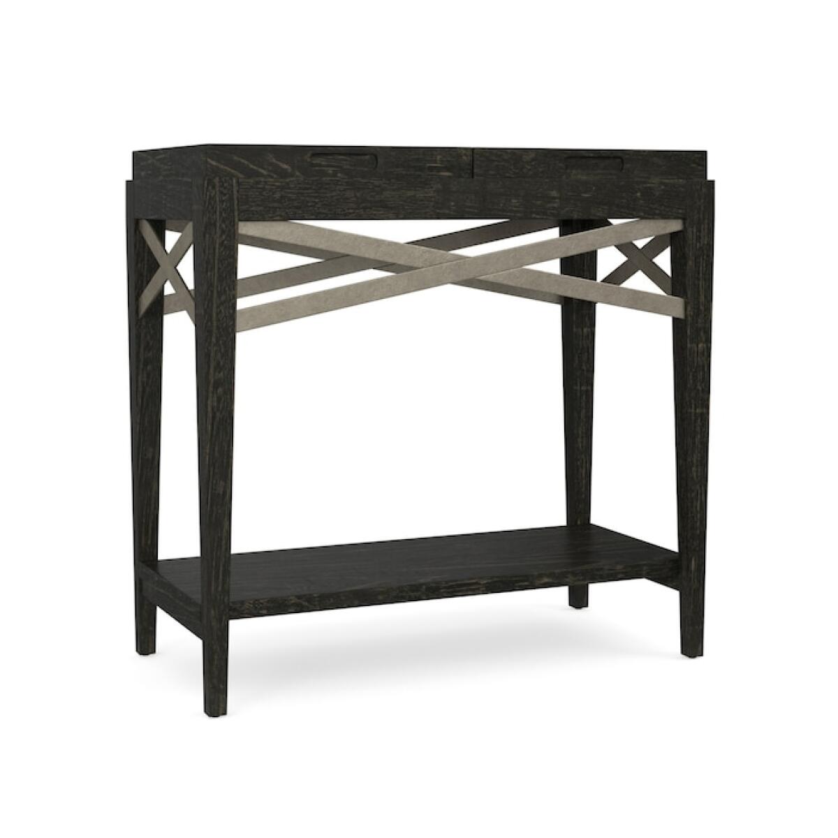 Woodridge Chairside Table in Cavern Black Woodridge Chairside Table in Cavern Black - Image 1