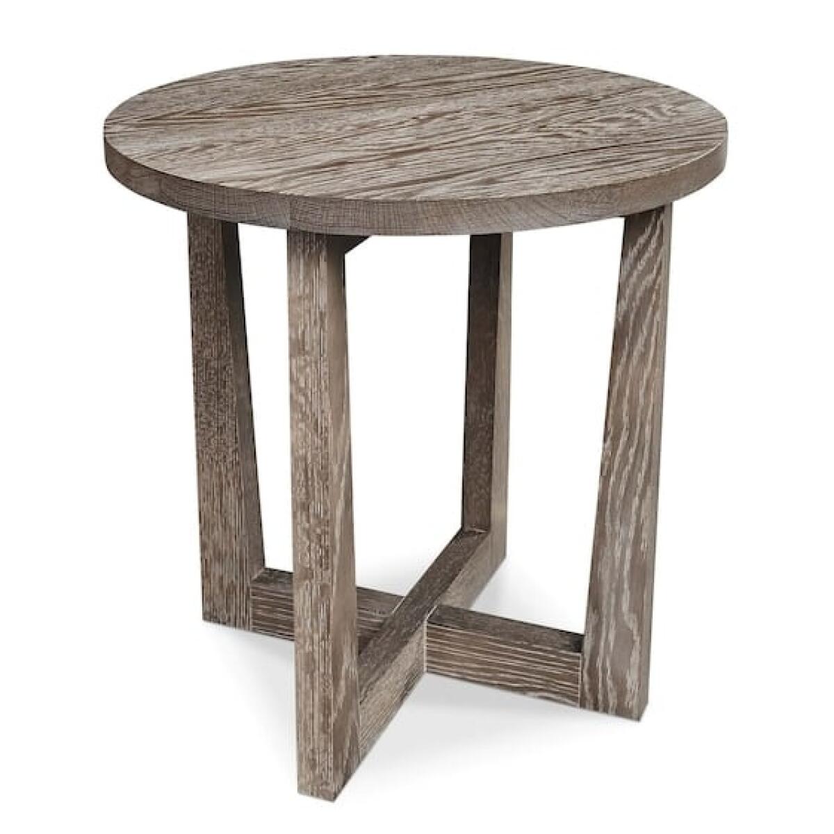 Benchmade Liam Oak Round End Table End tables Bassett Furniture 2 Benchmade Liam Oak Round End Table End tables Bassett Furniture 2