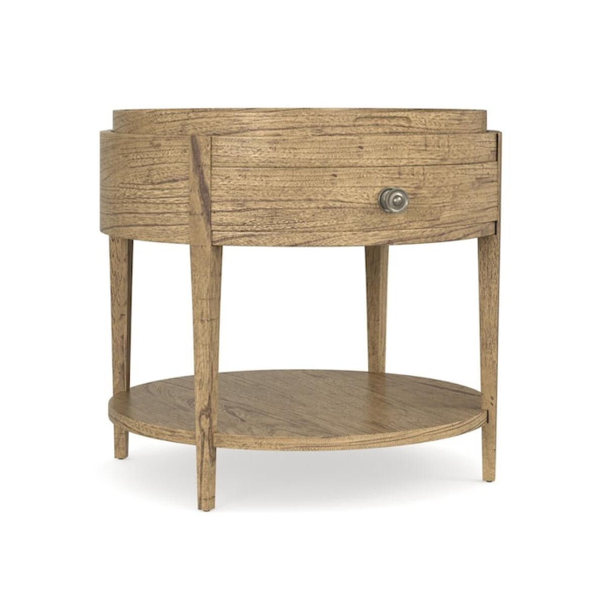 Woodridge Round End Table in Sierra Brown Woodridge Round End Table in Sierra Brown - Image 1
