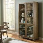 Woodridge Glass Door Wine Cabinet Dining Storage Bassett Furniture 6