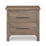 Benchmade Abingdon Oak Bedside Table w/Charger Nightstands Bassett Furniture 18