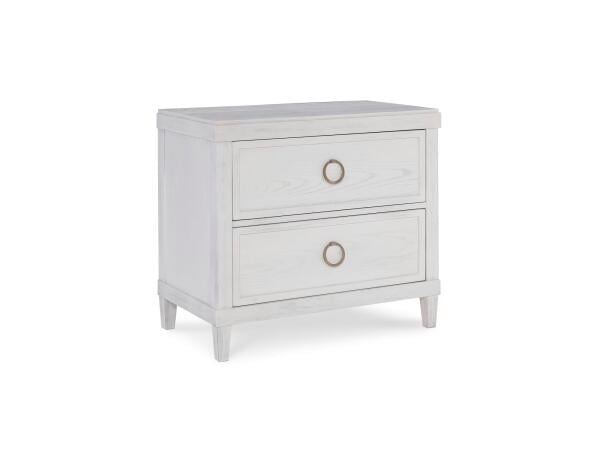 Ventura Nightstand Shell White Nightstands Bassett Furniture