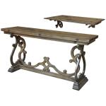 Monticello Shaped Leg Flip Out Sofa Table - Image 2