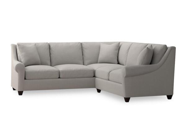 Benchmade Ellery Small L-Shaped Sectional Sectionals Bassett Furniture