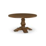 Tavern Round Dining Table 54" Washed Linen Oak