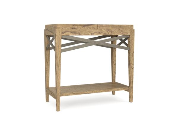 Woodridge Chairside Table in Sierra Brown Chairside Tables Bassett Furniture