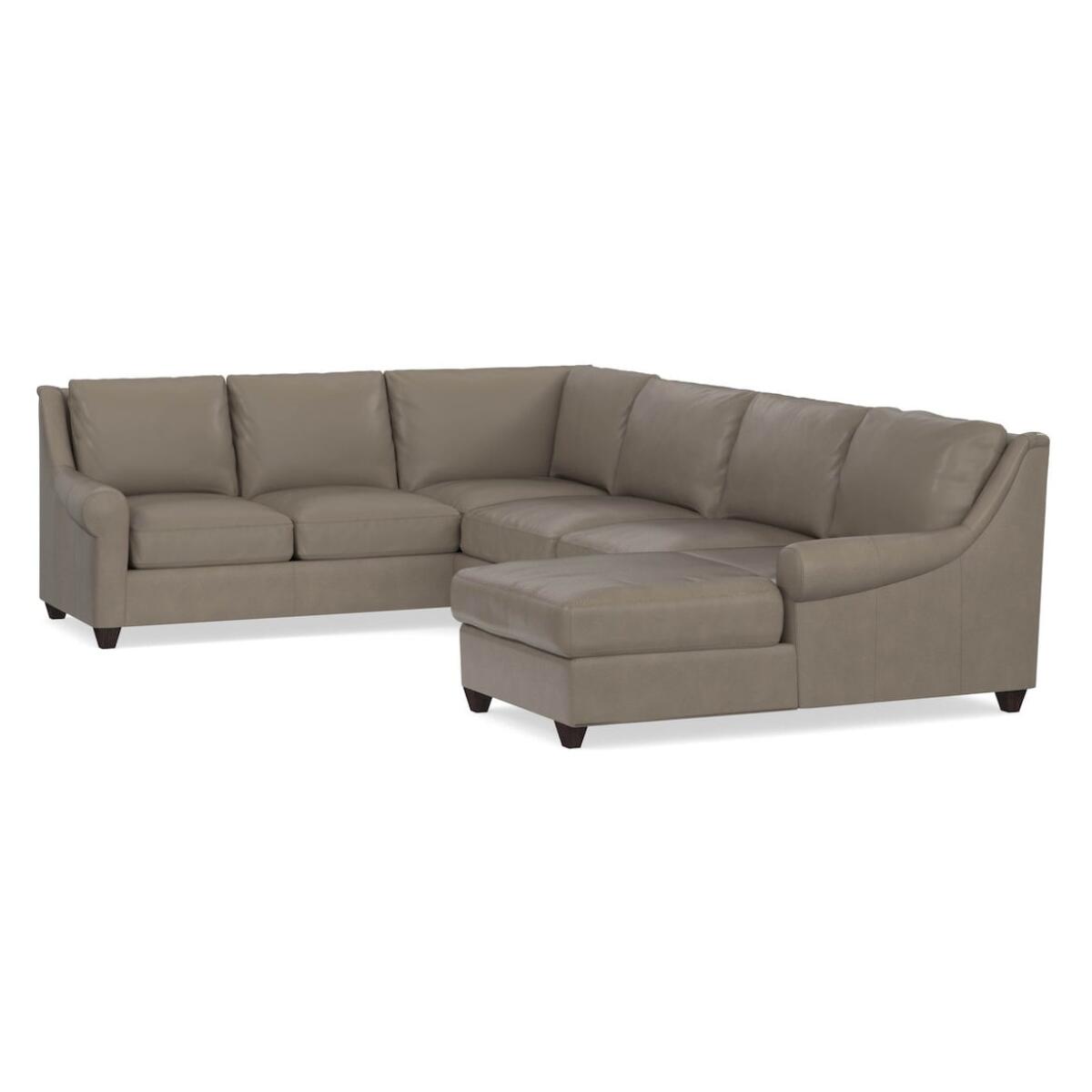Benchmade Ellery Leather U-Shaped Sectional Sectionals Bassett Furniture 2 Benchmade Ellery Leather U-Shaped Sectional Sectionals Bassett Furniture 2