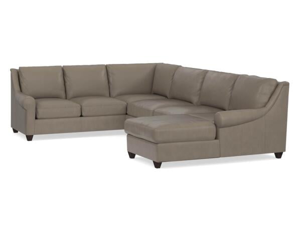 Benchmade Ellery Leather U-Shaped Sectional Sectionals Bassett Furniture