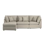 Beckham Small Chaise Sectional Sectionals Bassett Furniture 3