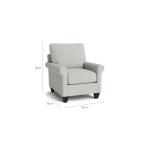 True Custom™ True CustomÂ® Roll Arm Accent Chair