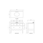 Chloe Single Vanity W/ Sink & Marble Top - Image 7