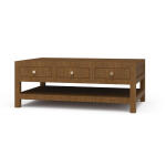 Kagu 6 Drawer Coffee Table W/ Rattan
