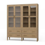 Kagu 4 Door Tall Cabinet W/ Premium Rattan