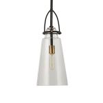 Saugus, 1 Lt Pendant Lighting Black 15