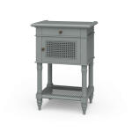 Montego Square End Table W/ Drawer & Rattan Door - Image 2