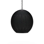 Ball Rattan Pendant Lighting Blue 18