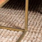 Adagio Rectangular Laser Cut Acacia and Iron Cocktail Table - Image 4