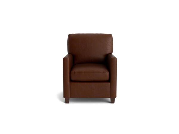 Trent Leather Accent Chair Chairs Bassett Furniture