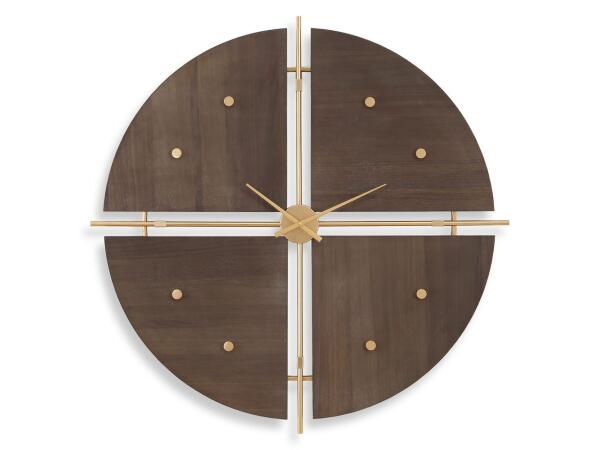 Walnut Elegance, Clock Clocks Brown
