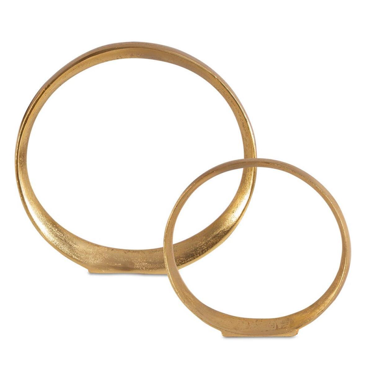 01722240d4b6768671f979c0619de078 Jimena Ring Sculptures, S/2 - Image 1
