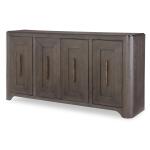 Credenza With Wood Top Dining Storage Brown 8