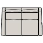 Raymond Loveseat - Two Piece Back 201-75-2 - Image 6