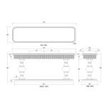Kraton 2 Drawer Pedestal Console Table - Image 8