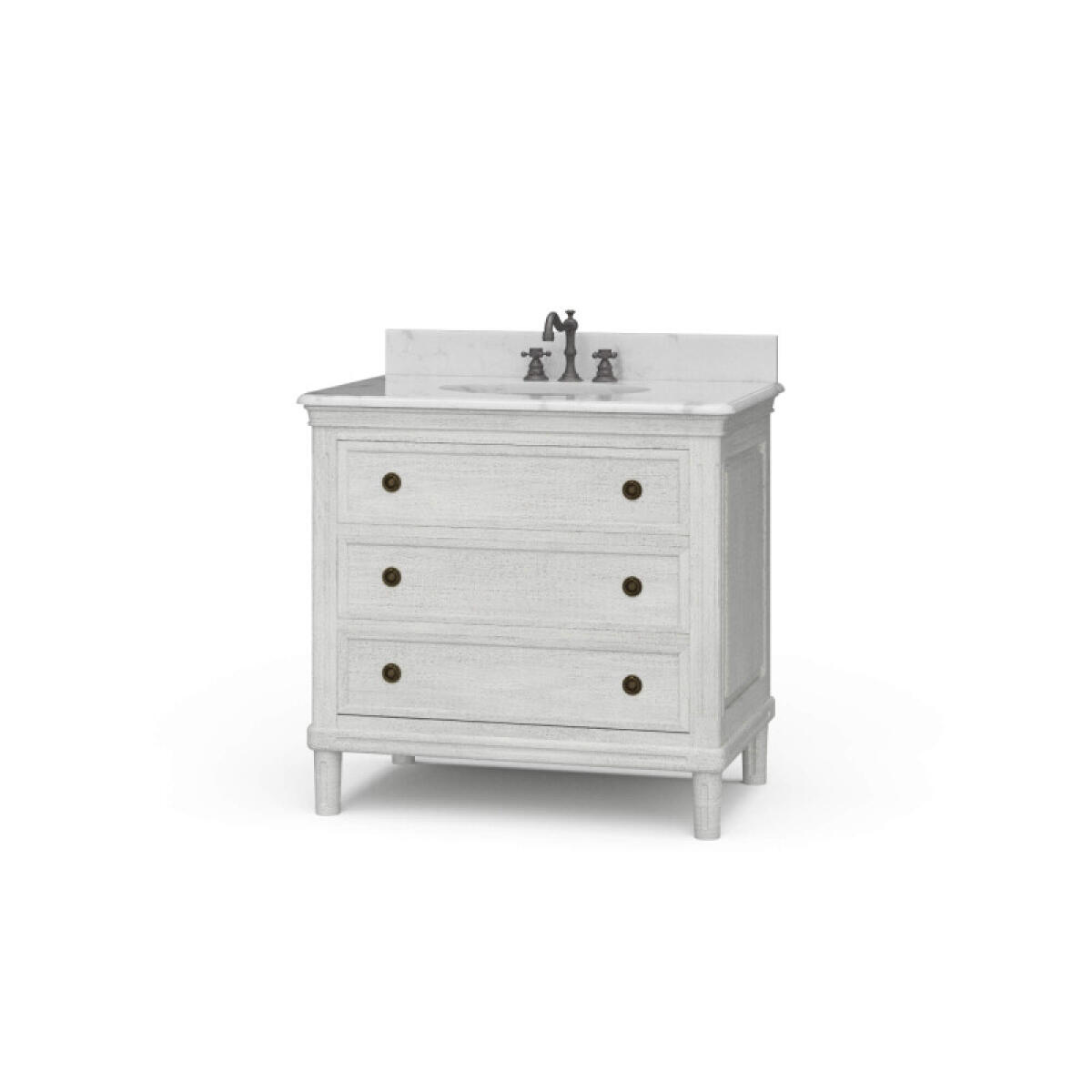 01e386e7f550bf1128e4fa4e4a3ad689 Hayward Single Vanity W/ Sink & Marble Top - Image 1