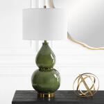 Gourd Table Lamp, Green Lighting Green 15
