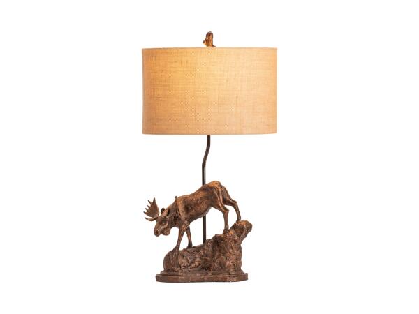 Moose Trail Table Lamp Lighting Brown