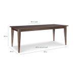 Louisa Rectangle Dining Table with Leaf - Image 6