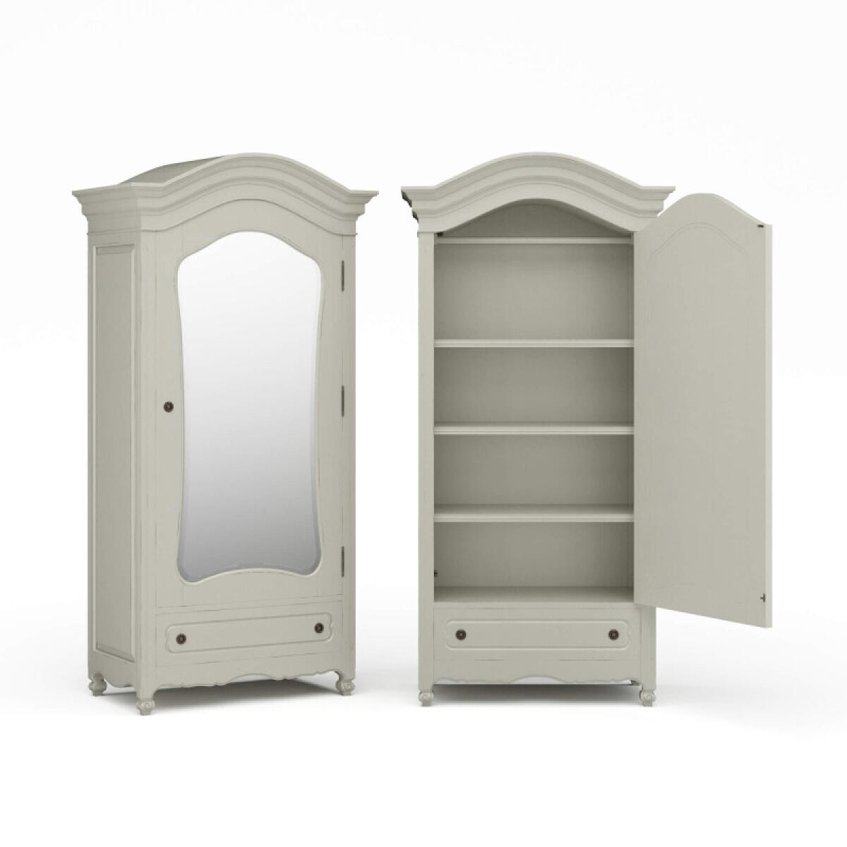 024686aca7751d0b9bc446ba2c22cd6f Provence Mirror Wardrobe - Image 1