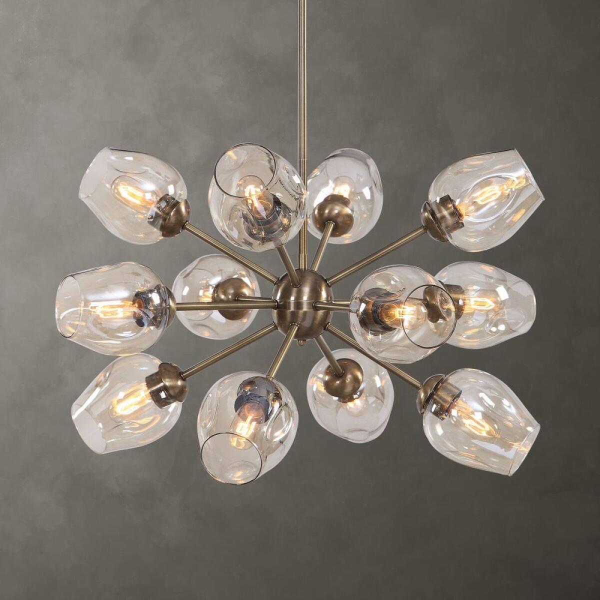 02837daca25bdb9736e5e25b2426442b Chet, 12 Lt Chandelier - Image 1