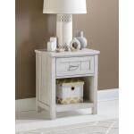 Drawer Open Nightstand Youth Nightstands Bleached Linen 9