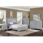 Bonanza UPHOLSTERED BED - BLUE - Image 3