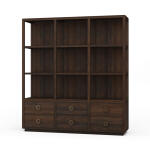 Cohan Open Cabinet W/ 6 Drawers