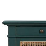 Montego Square End Table W/ Drawer & Rattan Door - Image 10