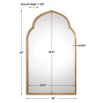 Kenitra Arch Mirror, Gold Mirrors Gold 15