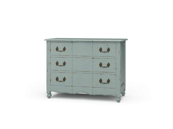 Provence 3 Drawer Dresser Large Dressers Blue